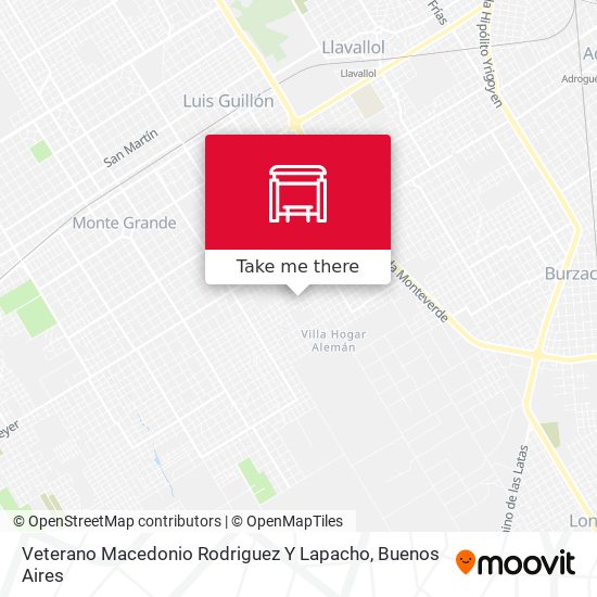 Mapa de Veterano Macedonio Rodriguez Y Lapacho