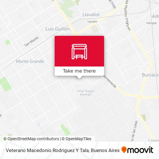 Veterano Macedonio Rodriguez Y Tala map
