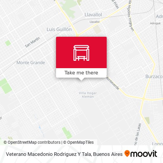 Veterano Macedonio Rodriguez Y Tala map