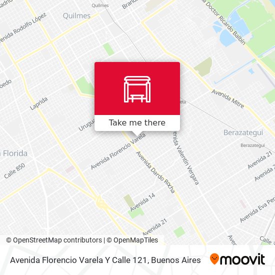 Mapa de Avenida Florencio Varela Y Calle 121
