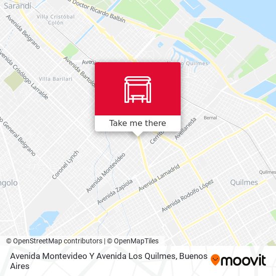 Mapa de Avenida Montevideo Y Avenida Los Quilmes