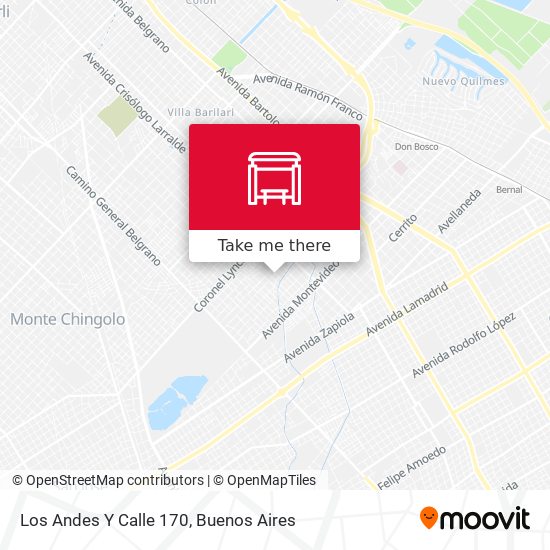 Los Andes Y Calle 170 map