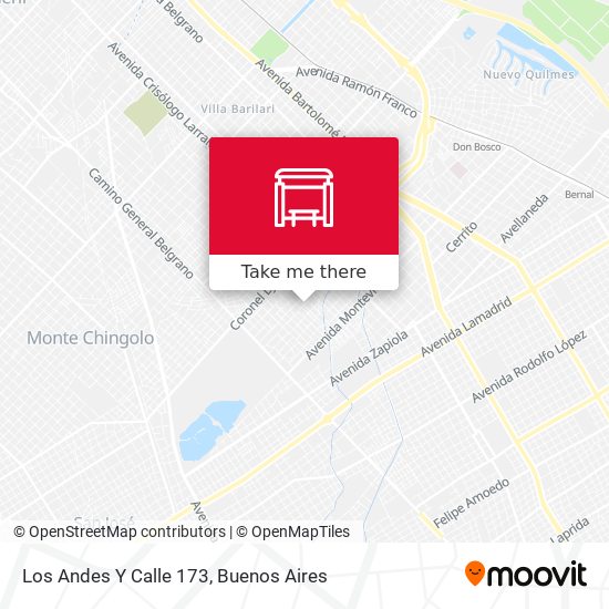 Los Andes Y Calle 173 map
