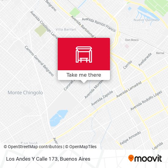 Mapa de Los Andes Y Calle 173