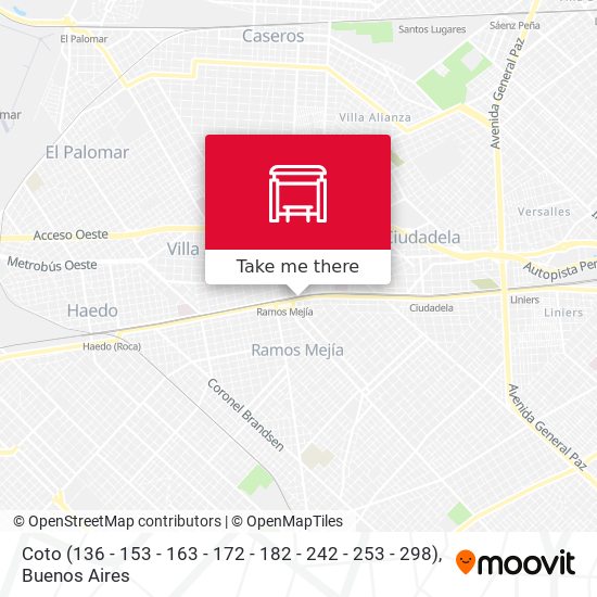 Coto (136 - 153 - 163 - 172 - 182 - 242 - 253 - 298) map