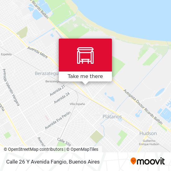 Calle 26 Y Avenida Fangio map