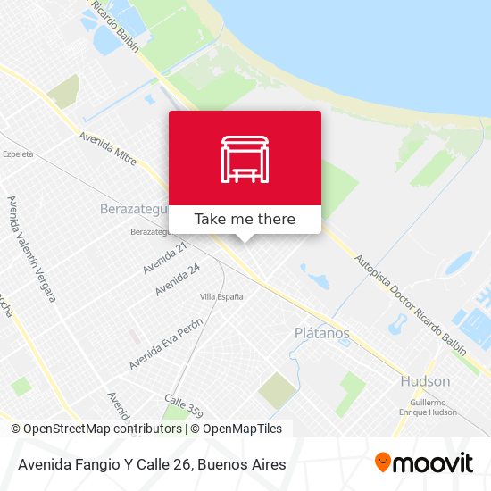 Mapa de Avenida Fangio Y Calle 26