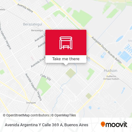 Mapa de Avenida Argentina Y Calle 369 A