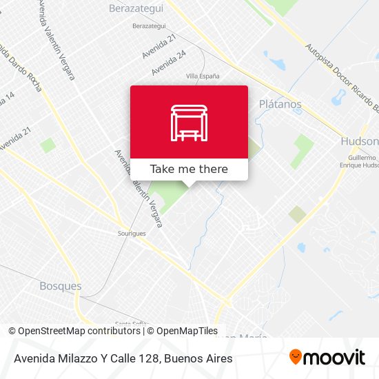 Avenida Milazzo Y Calle 128 map