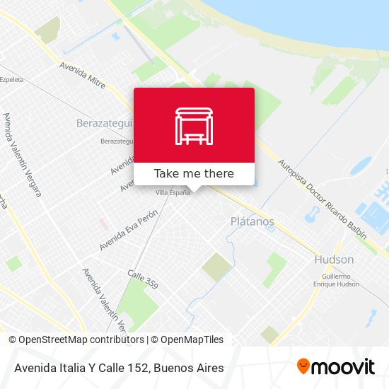 Avenida Italia Y Calle 152 map