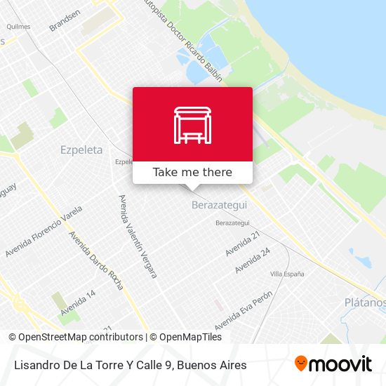 Lisandro De La Torre Y Calle 9 map