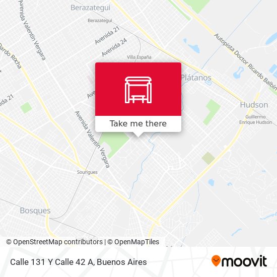 Calle 131 Y Calle 42 A map