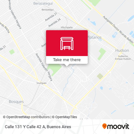 Mapa de Calle 131 Y Calle 42 A