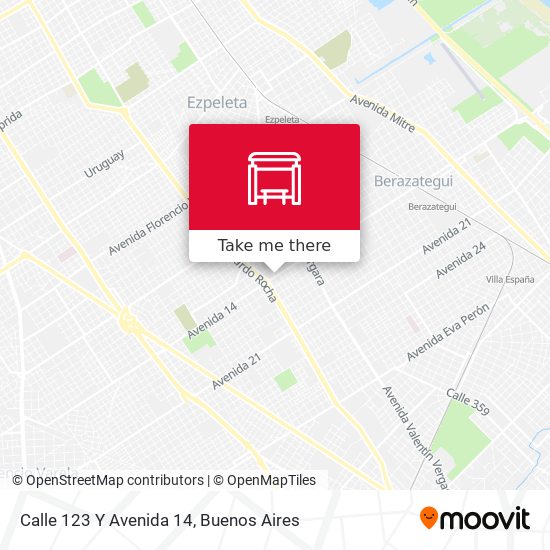 Mapa de Calle 123 Y Avenida 14
