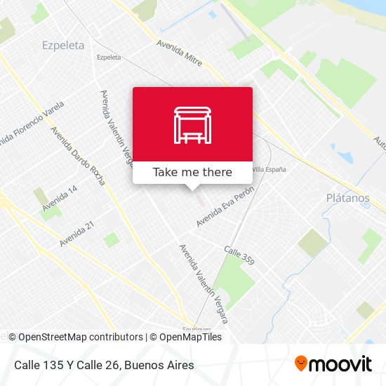 Mapa de Calle 135 Y Calle 26