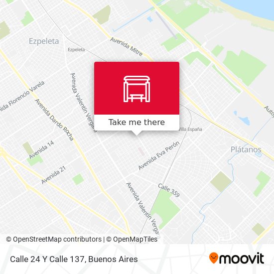 Mapa de Calle 24 Y Calle 137