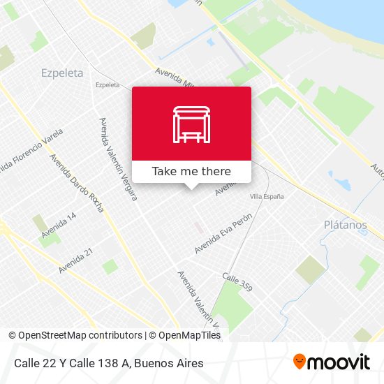 Calle 22 Y Calle 138 A map