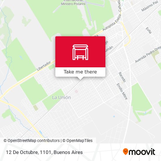 12 De Octubre, 1101 map