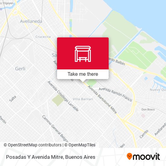 Posadas Y Avenida Mitre map
