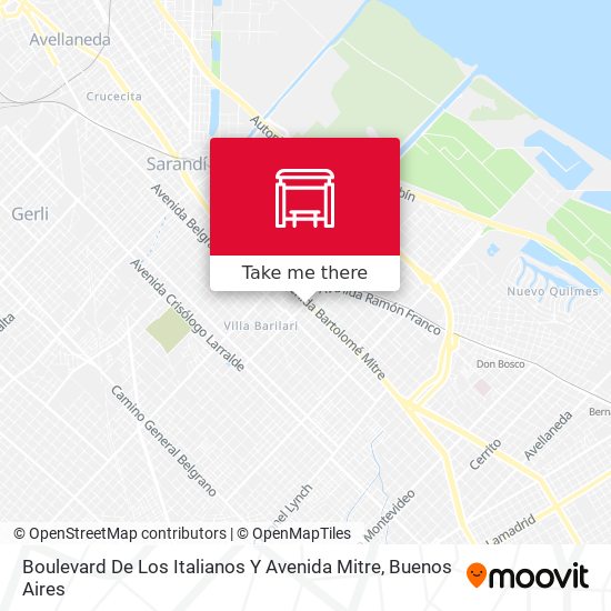 Boulevard De Los Italianos Y Avenida Mitre map