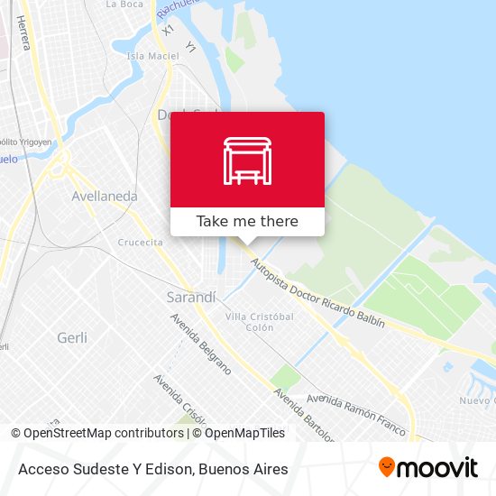 Mapa de Acceso Sudeste Y Edison