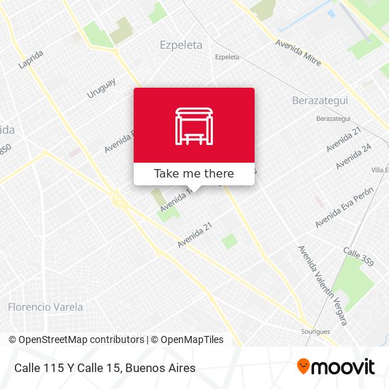 Calle 115 Y Calle 15 map