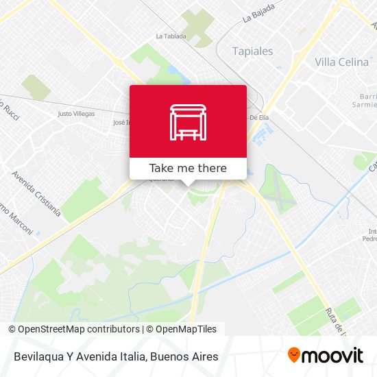 Mapa de Bevilaqua Y Avenida Italia