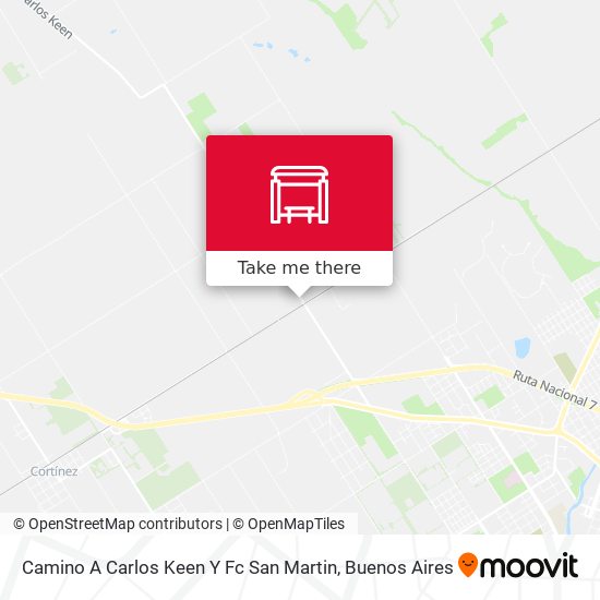 Mapa de Camino A Carlos Keen Y Fc San Martin