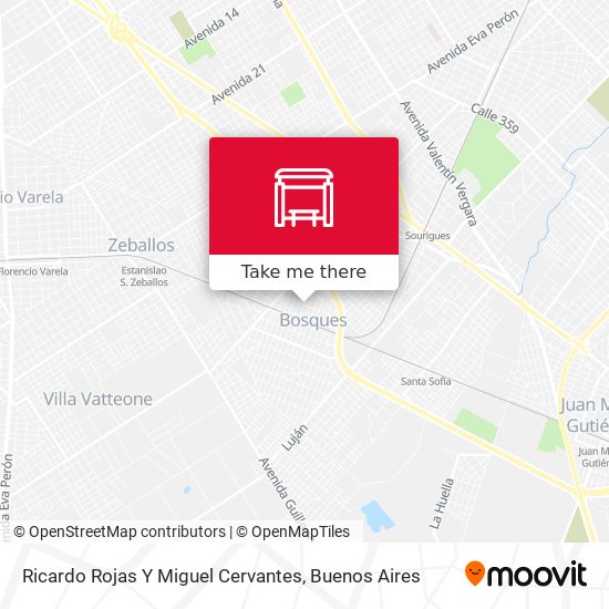 Ricardo Rojas Y Miguel Cervantes map