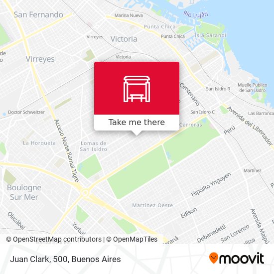 Mapa de Juan Clark, 500