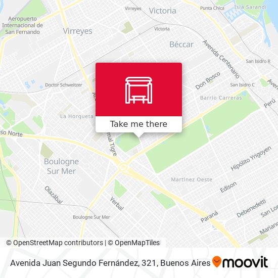 Avenida Juan Segundo Fernández, 321 map