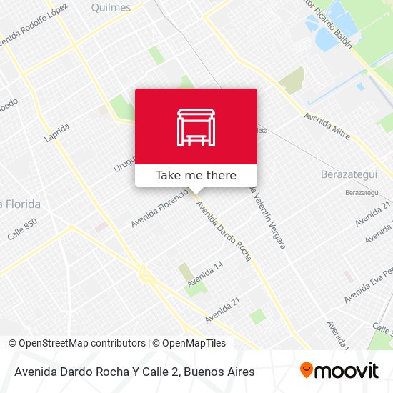 Avenida Dardo Rocha Y Calle 2 map