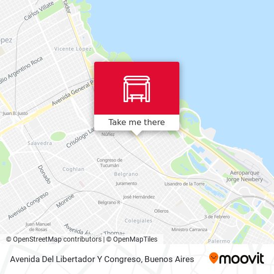 Avenida Del Libertador Y Congreso map