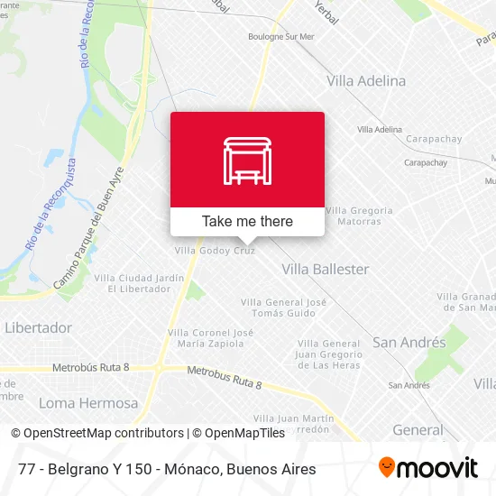 77 - Belgrano Y 150 - Mónaco map