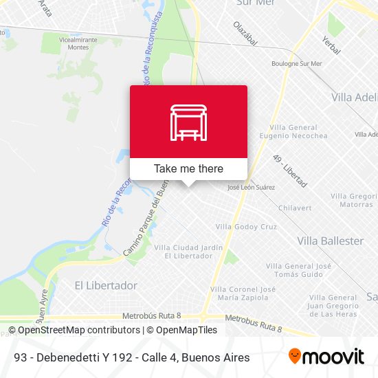Mapa de 93 - Debenedetti Y 192 - Calle 4
