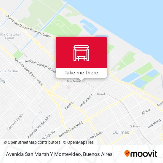 Mapa de Avenida San Martín Y Montevideo