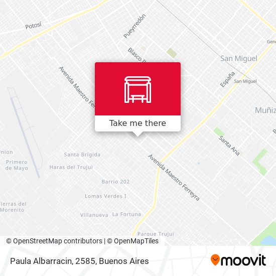 Paula Albarracin, 2585 map