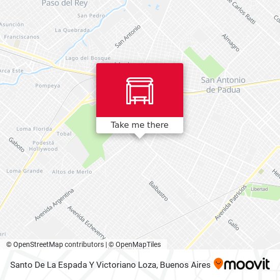 Santo De La Espada Y Victoriano Loza map