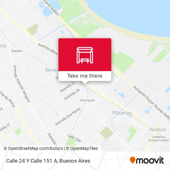 Calle 24 Y Calle 151 A map
