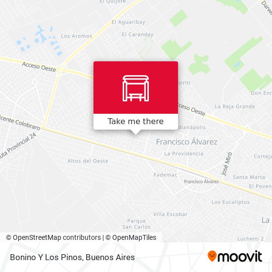 Bonino Y Los Pinos map