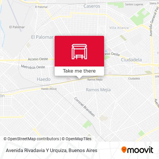 Avenida Rivadavia Y Urquiza map