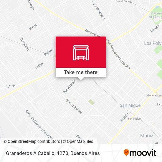 Granaderos A Caballo, 4270 map