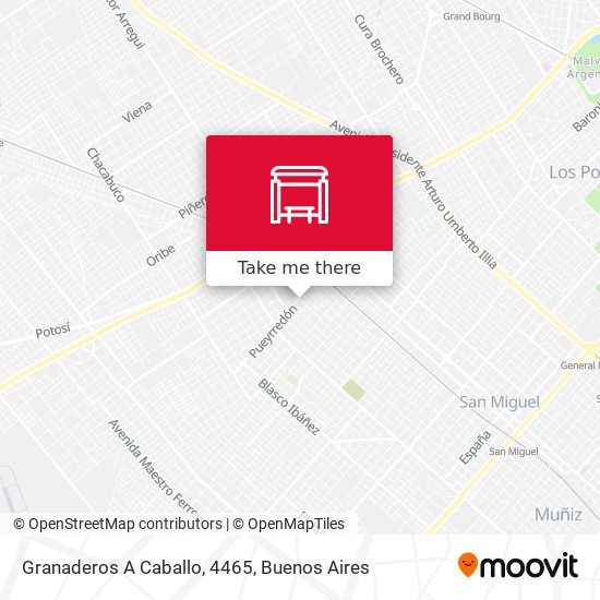 Granaderos A Caballo, 4465 map