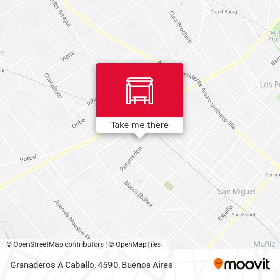 Granaderos A Caballo, 4590 map