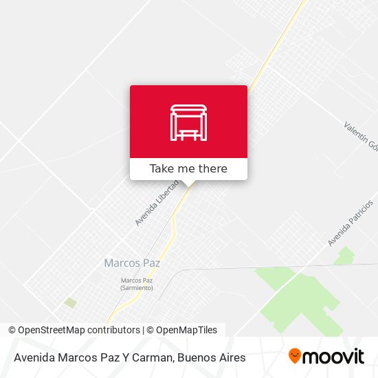 Avenida Marcos Paz Y Carman map