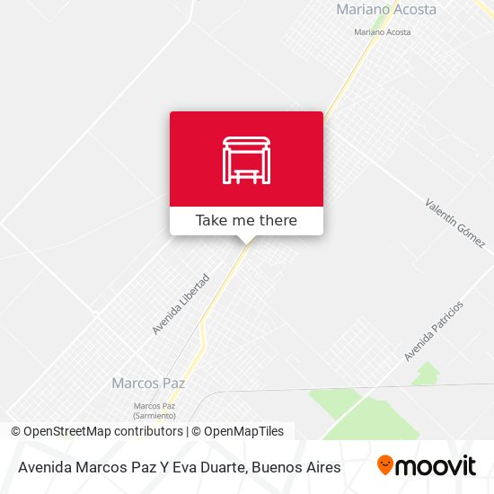 Mapa de Avenida Marcos Paz Y Eva Duarte