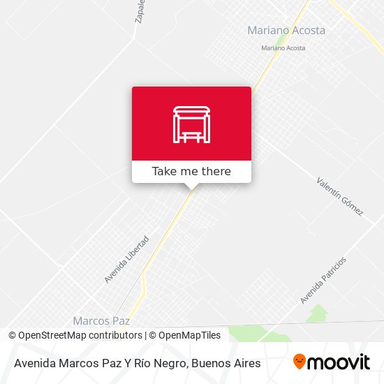 Mapa de Avenida Marcos Paz Y Río Negro