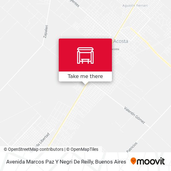 Mapa de Avenida Marcos Paz Y Negri De Reilly