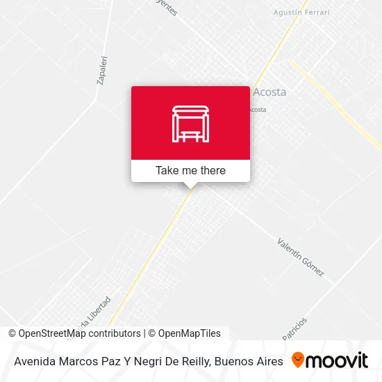 Avenida Marcos Paz Y Negri De Reilly map