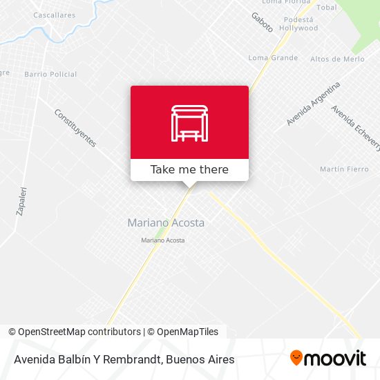 Avenida Balbín Y Rembrandt map